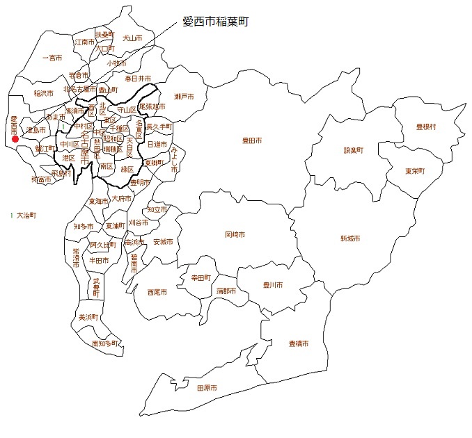 愛知県愛西市稲葉町
