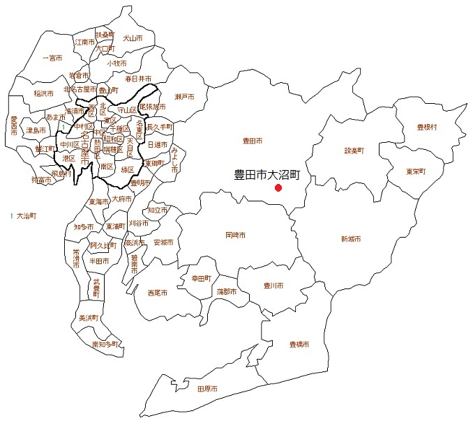 愛知県豊田市大沼町