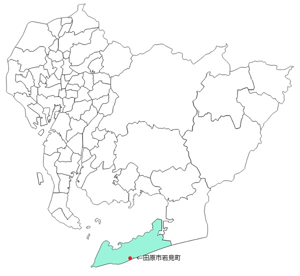 愛知県田原市若見町